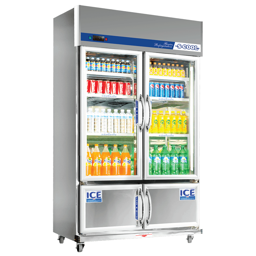 ตู้แช่เครื่องดื่มสแตนเลส 4 ประตู S-COOL STM124ID 27.3 คิว (พรีออเดอร์ 7-10 วัน)_1